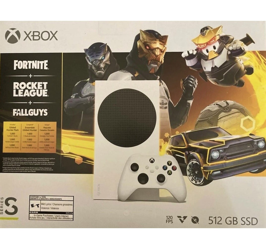 Refurbished Microsoft RRS-00071 Xbox Series S 512GB Console Fortnite, Rocket League & Fallguys Bundle