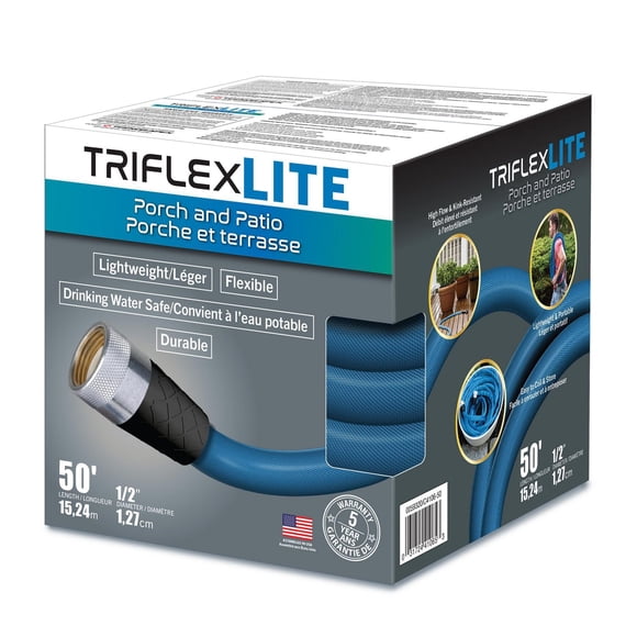 Teknor Apex Triflex Lite Kink-Resistant 50' Garden Hose (1/2 in. Diameter)