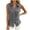 Grey, variant on hotojiny Sleeveless Tops for Women Summer Button down Office Wear V Neck Collared Blouses Lightweight Work Cargo Shirt