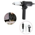 thumbnail image 1 of Apmemiss Clearance Electric Rivet Gun Adapter, Electric Rivet Gun Reconnector, Electric Handle Tool Alloy Steel Rivet Gun Adapter Mechanical Manufacture for Electrical Drill, 1 of 9