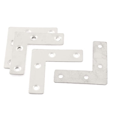 Unique Bargains L Shape Flat Repair Plate Corner Angle Bracket 50 x 50 x 14mm 4Pcs