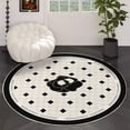 thumbnail image 2 of Rbaofujie Living Room Carpet Large Round Area Rug for Living Room Bedroom, Non-Slip Rugs for Kids Room, Background Washable Carpet Floor Mat for Home Nursery Room Decor Kitchen Mats for Floor, 2 of 8