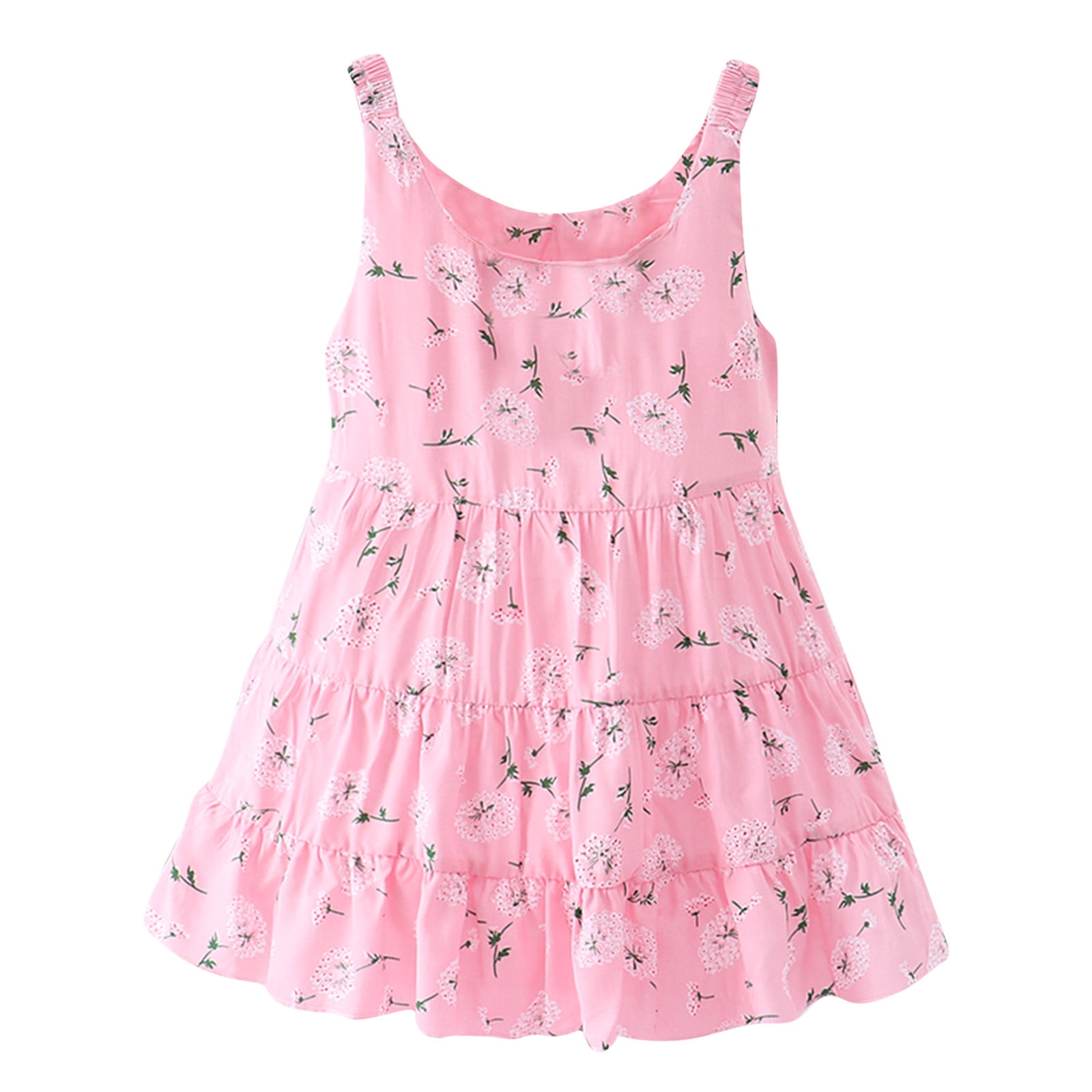 2025 Robes Filles Florales Grandes Noël Chandail Fleur Sans Manches Plage Bretelle Robe Fleur