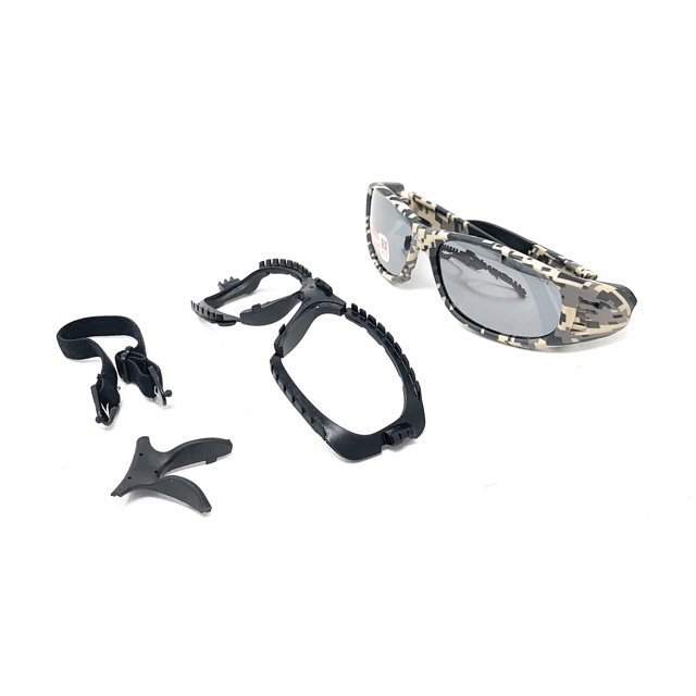 OnGuard Rx Safety Eyewear OG 240S Sun Lens w/Full Dust Dam Camo