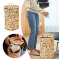 thumbnail image 2 of Hand Woven Natural Fiber Gourd Style Storage for Tabletop Bedroom Kitchen Can and Decorative Organizer, 2 of 7