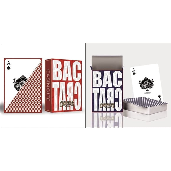 Casinoite Baccarat Premium Plastic Coated Playing Cards Red & Blue Colour For Adult - Jumbo Index, Playing Cards Are Highly Durable & Long-Lasting | Waterproof Playing Cards