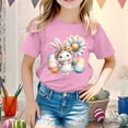 thumbnail image 2 of XDZJLR T-Shirt pour Filles Tout-Petits, Graphique de Pâques, Coupe Ample, Manches Courtes, Col Rond, Décontracté, pour Garçons, 1-2 Ans, 2 of 4