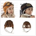 thumbnail image 4 of children´s winter hats pilot caps boy aviator hat Winter Earflap Adjustable cap backdrop soft warm hat, 4 of 5