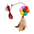 thumbnail image 3 of Hanging Door Cat Toy with Bell Toy Hanging Cat Toy Adjustable Hanging Door Frame Six Color Flower, 3 of 9