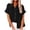 Black, variant on fheaev Button Down Shirts For Womens Dress Shirts Roll Up Short Sleeve Collared Blouses Lapel Neck Work Office Business Button Shirt Tunic Textured Top With Pockets