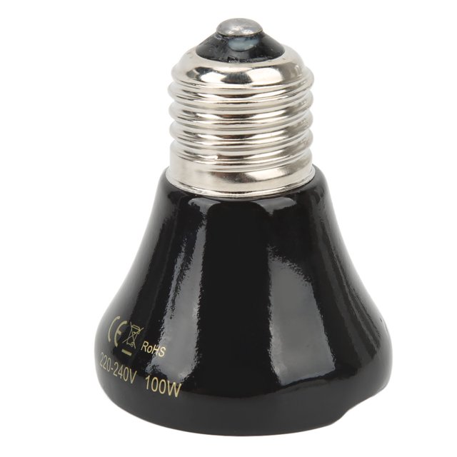 Reptile Heat Lamp Bulb,Ceramic Reptile Heat Lamp Ceramic Heat Emitter Ceramic Heating Lamp Compact and Lightweight