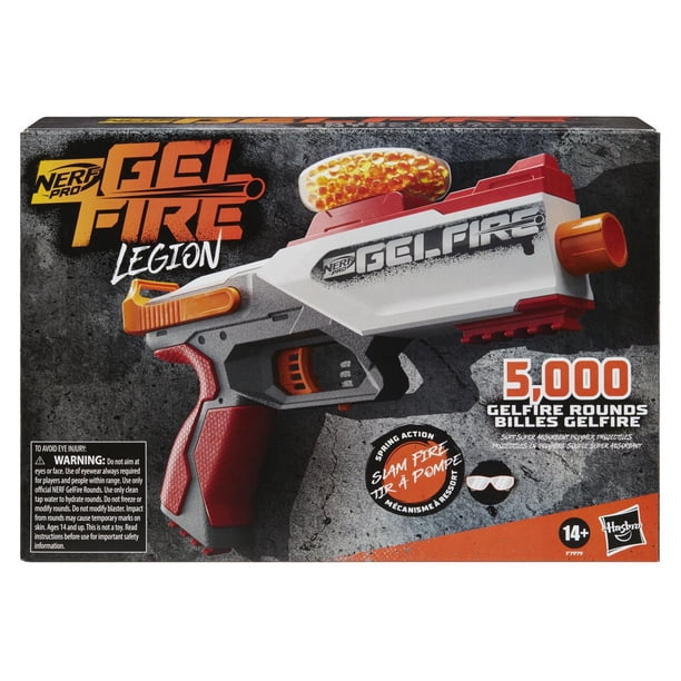Nerf Pro Gelfire Legion Spring Action Blaster, 5000 Gelfire Rounds