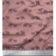 thumbnail image 1 of Soimoi Modal Satin Fabric Bull Dog Print Sewing Fabric Yard 42 Inch Wide, 1 of 3