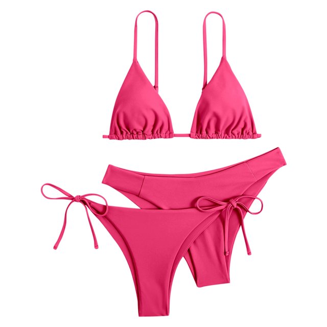 DGMIOCS Women's Modest Tankini Set Women's Bikini Hot Pink XL
