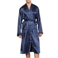 thumbnail image 1 of Shorts à Séchage Rapide Homme Unis Décontractés Manches Longues à Lacets Rayés Maison Poche Longue Robe de Pyjama Shorts Ensemble de Shorts de Pyjama pour Homme Ensembles de Pyjama pour Homme Manches Longues Ensemble de Shorts de Pyjama pour Homme, 1 of 7