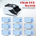 thumbnail image 3 of Money Counter Machine, Automatic Bill Counter Cash Counter Money Pcs Counting Machine with UV/MG Counterfeit Detection, Digital Display, Add/Batch Modes for Multi-Currency, AC 110V, 3 of 6