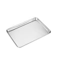 thumbnail image 1 of Wweixi Stainless Steel Baking Tray Bakeware Pan Serving Plate Rectangle Cake Pastry Cookies Restaurant Metal Dinnerware 31*24cm, 1 of 6