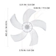 thumbnail image 2 of Luxshiny Replacement Fan Blade For Standing Pedestal And Floor Fans Plastic Blades Quiet Operation Easy To Install, 2 of 8