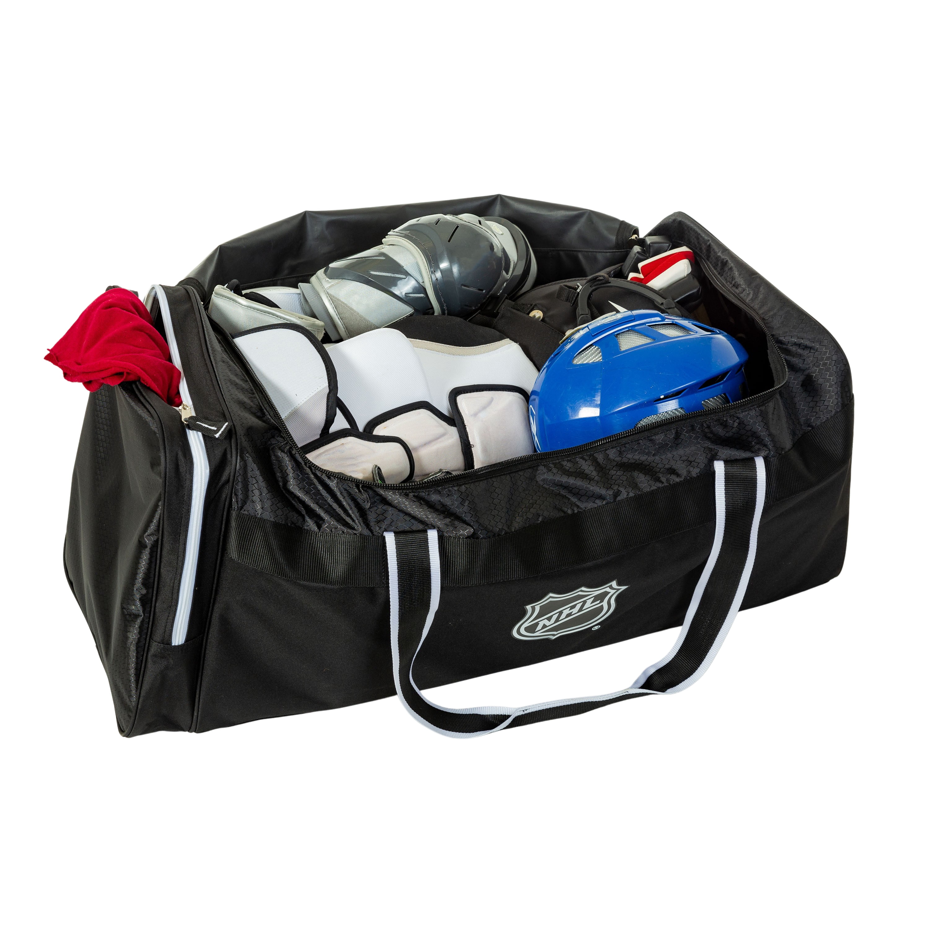 NHL 30" Hockey Bag, Large Sports Equipment Duffel 88L, Black