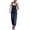 Blue, variant on Black_Friday Deals Pxxlle Plus Size Overalls for Women Denim Ripped Jean Bib Overall with Pockets Summer Casual Wide Leg Jumpsuits Loose Sleeveless Adjustable Strap Rompers