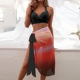 thumbnail image 1 of FcBaudy Womens Swimsuits Two Piece Swimsuit for Women Bathing Suit for Women Women Fashion Matching Multi-color Printed Swimsuit Tight Fitting Gathering Swimsuit Split Swimsuit Set Women Swimsuit, 1 of 7