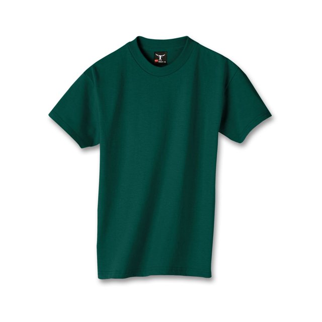 Hanes Beefy-T Boy`s T-Shirt, S, Deep Forest