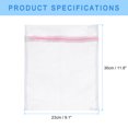thumbnail image 2 of Unique Bargains 3Pack 9.1'x11.8' Mesh Laundry Bags with Zipper Mesh Wash Bags for Laundry Pink, 2 of 5