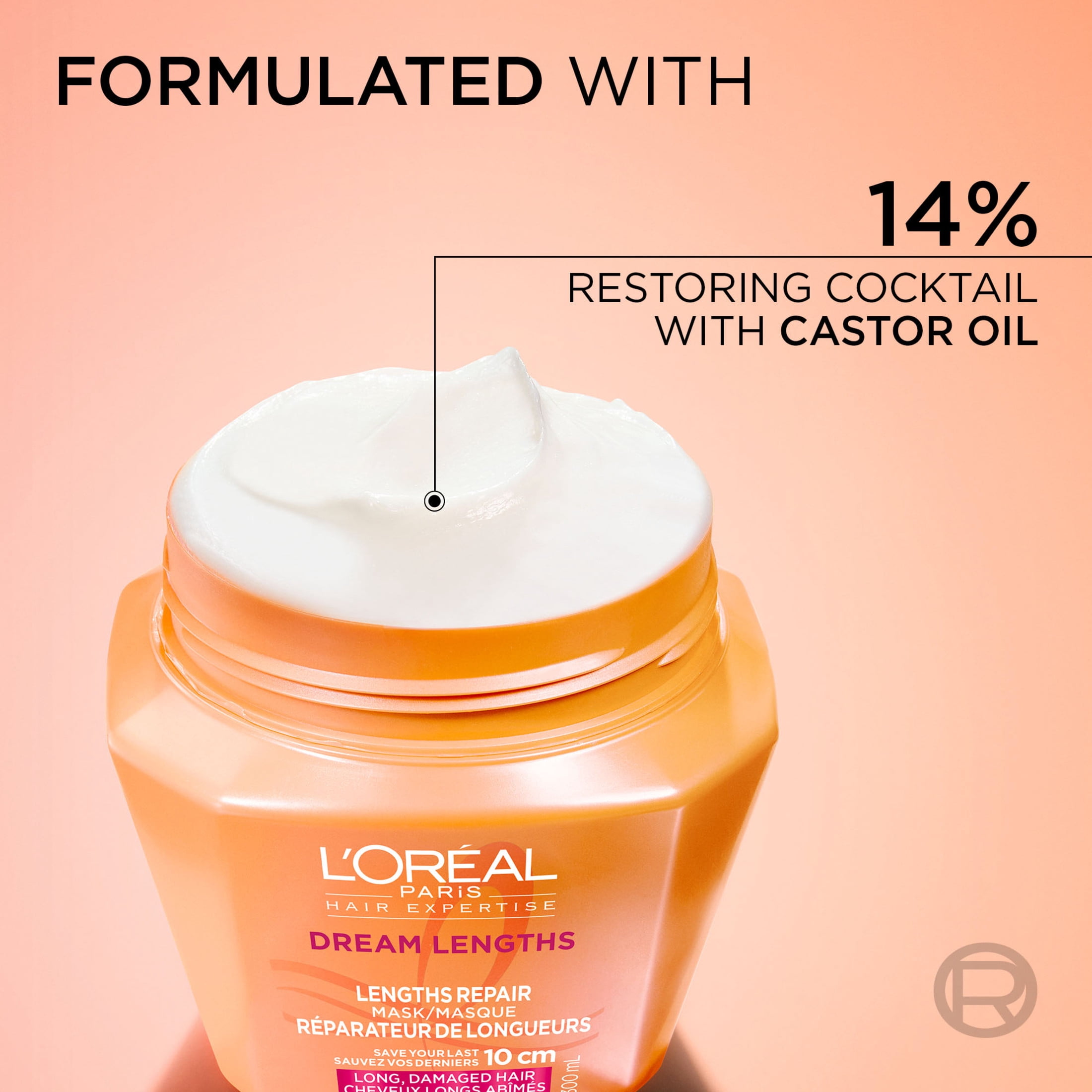 L'Oréal Paris Hair Expertise Dream Lengths, masque capillaire réparateur de longueurs, 300 ml