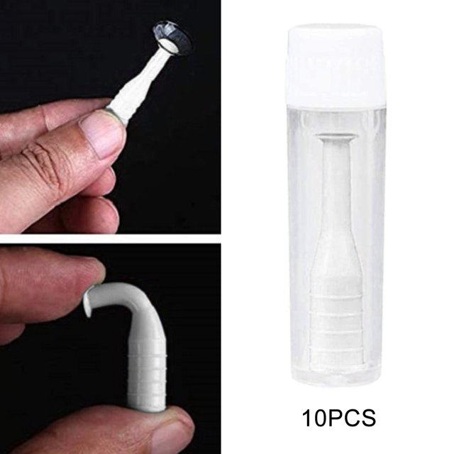 VONKY Soft Hard Contact Lens Remover Insertion Tool Stick Plunger White 10pcs