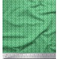 thumbnail image 1 of Soimoi Silk Fabric Ogee Small Printed Craft Fabric by The Yard 42 Inch Wide, 1 of 3