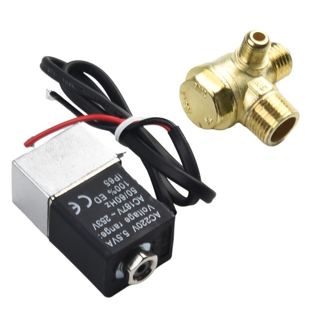 solenoid valve mute oil-free machine check valve bleed air compressor compFor