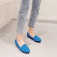 thumbnail image 1 of LSLJS Women's Flying Knitting Solid Color Light Mouth Comfortable Slip-On Flat Shoes, Flats Shoes, 1 of 5