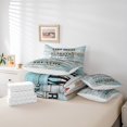 thumbnail image 5 of YST Lake Rules 7-Piece Comforter Set, Rustic Wooden Plank Bedding Set, Full Size, 5 of 5