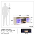 thumbnail image 3 of Ameriwood Home Luna Fireplace TV Stand for TVs up to 65", Black Oak, 3 of 9