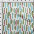 thumbnail image 4 of oneOone Tissu Popeline de Coton Turquoise Bleu pour Enfants Matériel de Robe Florale Tissu Imprimé au Mètre 56 Pouces de Large, 4 of 4