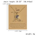 thumbnail image 2 of PVCS Coin Chain Golden Day And Night Twelve Constellation Necklace Couple Necklace, 2 of 4