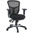 thumbnail image 2 of Modway Articulate Modern Mesh and Fabric Office Chair in Black Finish, 2 of 7