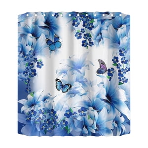 Hearth & Gear Jardin salle de bain décorative Rideaux de douche avec anneaux d'alimentation Rideaux cuisine rideau de douche en nylon 74 Rideaux de douche Clair Haut Demi-enfants Rideau de douche Linge court rideau de douche
