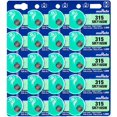thumbnail image 1 of Murata 315 SR716SW Battery 1.55V Silver Oxide Watch Button Cell (20 Batteries), 1 of 5