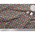 thumbnail image 2 of Soimoi Gray polyester Crepe Fabric Donuts Food Printed Fabric 1 Yard 42 Inch Wide, 2 of 5