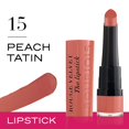 thumbnail image 4 of Bourjois Paris Rouge Velvet Lipstick 2.4g - 15 Peach Tatin, 4 of 4