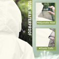 thumbnail image 4 of Clearance! Baberdicy Unisex Solid Color Hooded Zippered Poncho Shawl White, 4 of 6