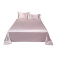 thumbnail image 1 of Body Pillow Case,Ice Silk Bed Sheet Pillow Case 3 Piece Set and Luxurious Soft Ice Silk Bed Sheet Suitable for All Seasons Cool Ice Silk Fabric Machine Washable,Silk Pillow Case, 1 of 8