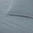 thumbnail image 2 of Swift Home Diamond Textured Soft Touch Duvet Cover Set, All Season Bedding with Zipper Closure, Includes Pillow Shams, King, Blue, 2 of 5