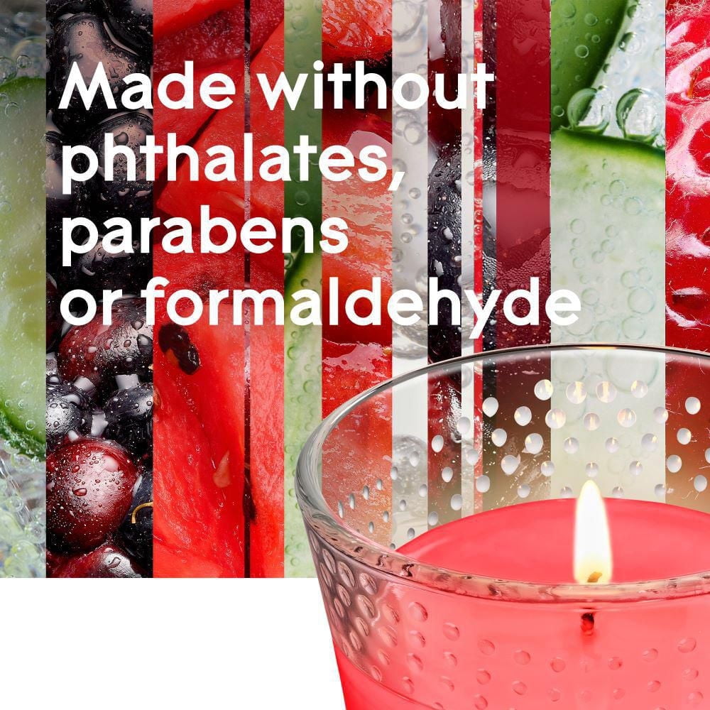 Glade® Chandelle parfumée, Éclat de Baies Pétillantes et Melon d`Eau Rafraîchissant
