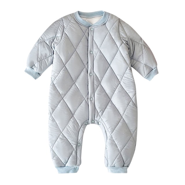 MeetoTime Baby Clothes Fall Winter Warm Cotton Jumpsuits Long Sleeved Infant Toddler Rompers Home Crawling Clothes