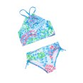 thumbnail image 3 of Faithtur 2Pcs Maillots de Bain d'Été pour Enfants, Hauts Floraux + Slip à Cordon, 3 of 10