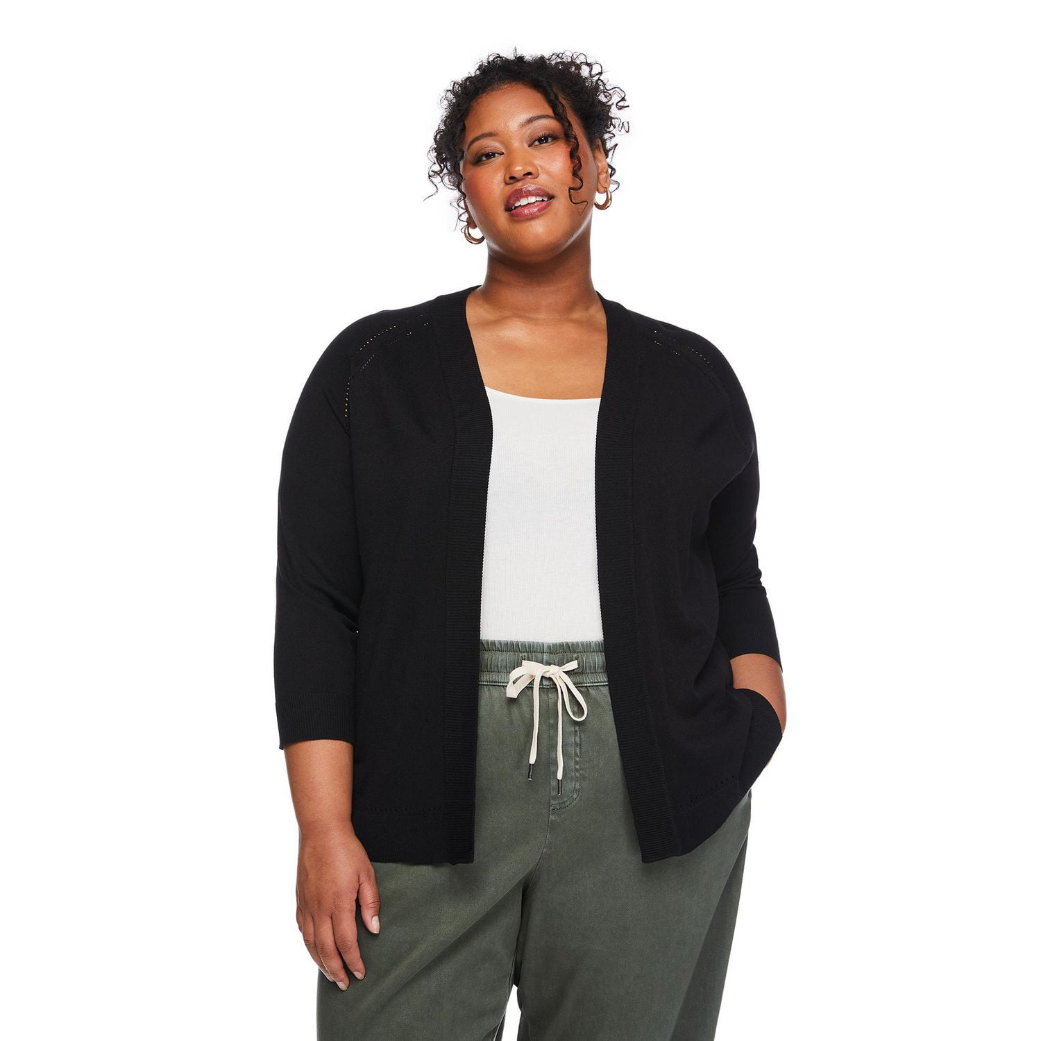 Veste courte à manches 3/4 Lane Bryant Plus pour femmes