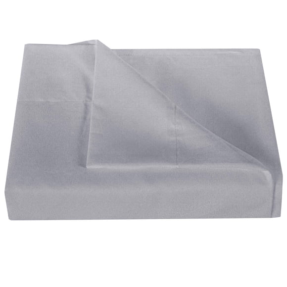 Home Textile Storage Twin Flat Sheet for Hotel-Grade Comfort with Double Brushed Microfiber - Fade- Top Sheet in Gray