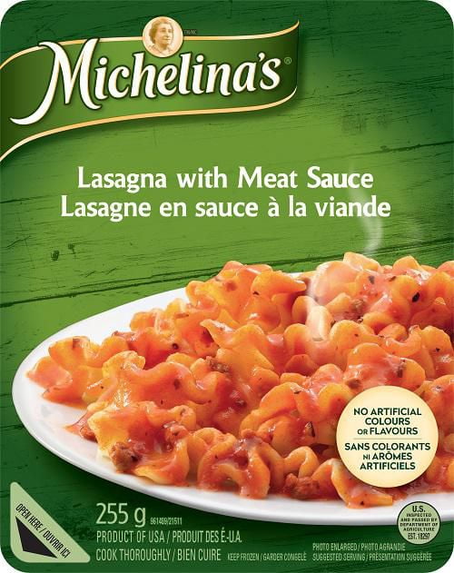 Michelina's Lasagne en sauce à la viande et au fromage 255 g
